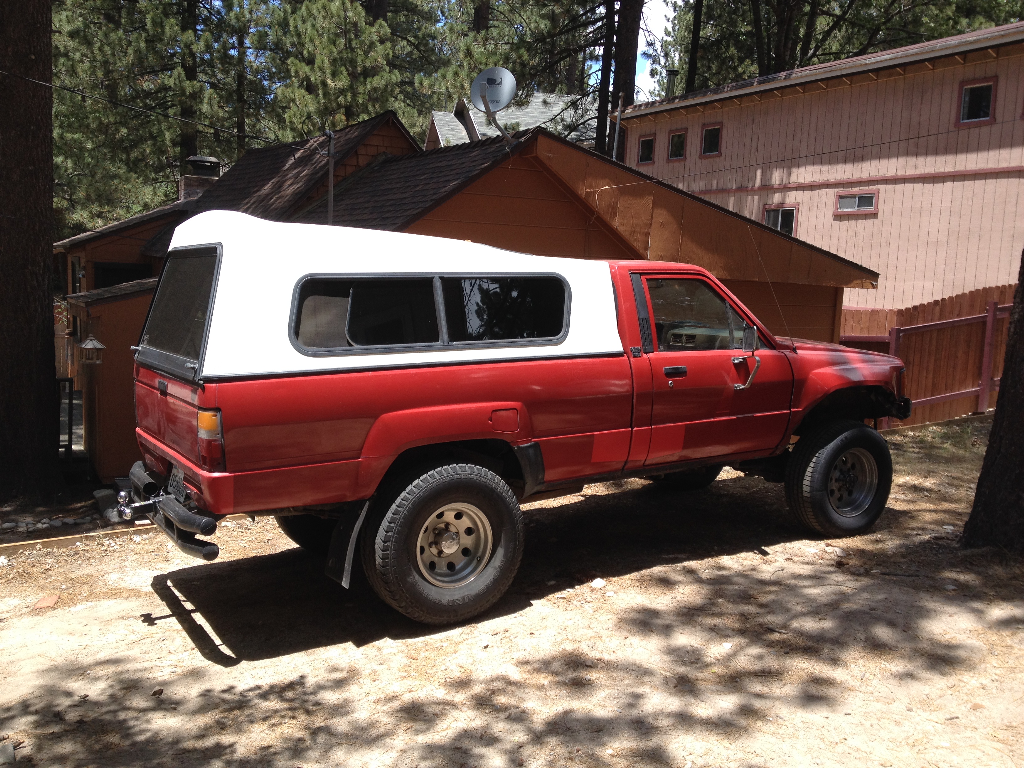 1985 Toyota 4x4 pickup longbed camper shell